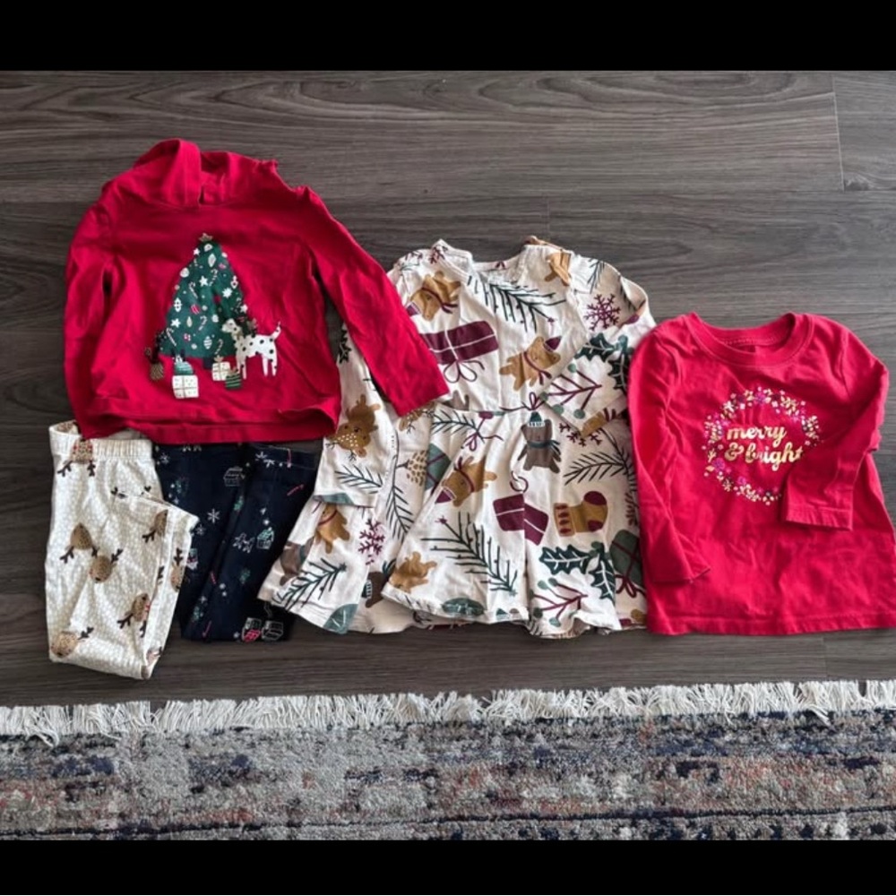 Toddler Girls Christmas Clothing Bundle